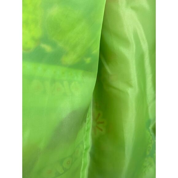 Silk Collection By Harve Barnard Blazer Mint Green Patchwork Silk Blazer Women L - Picture 7 of 10